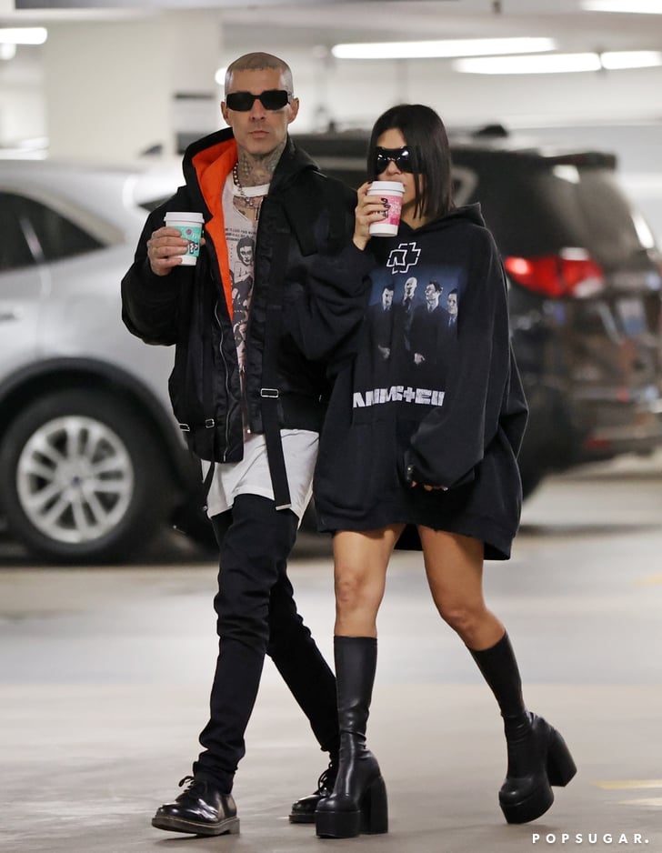 Kourtney Kardashian and Travis Barker in Beverly Hills | Kourtney ...