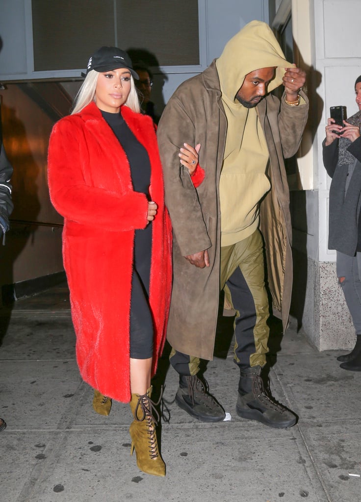Kim Kardashian and Kanye West Out in NYC February 2016
