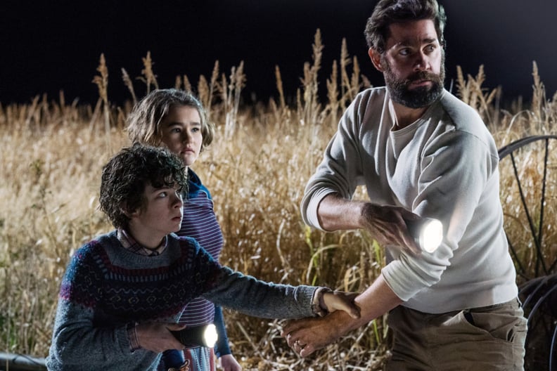 A QUIET PLACE, from left: Noah Jupe, Millicent Simmonds, John Krasinski, 2018. ph: Jonny Cournoyer /  Paramount /Courtesy Everett Collection