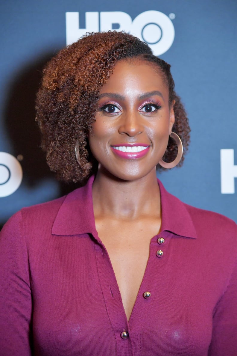 Issa Rae's Monochromatic Pink Eyeshadow and Lipstick