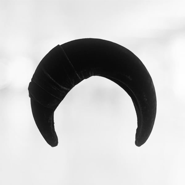 Jane Taylor London Velvet Crescent Moon Headband