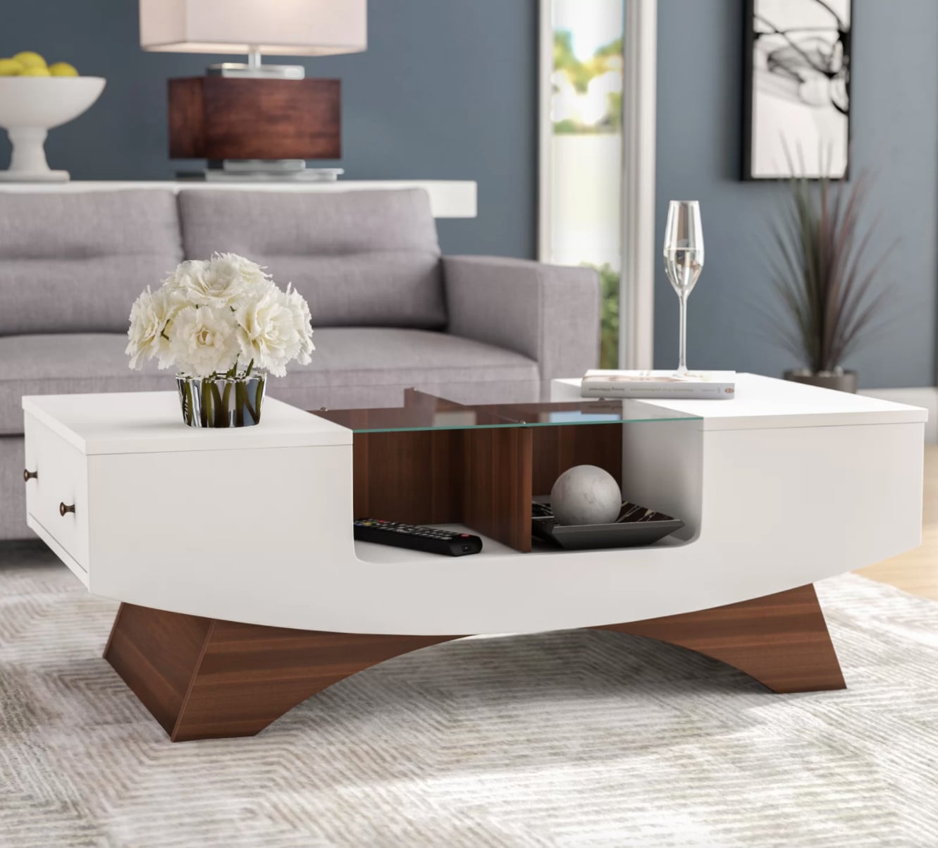 Trestle Coffee Table - Wade Logan Trestle Coffee Table Shopstyle / It has a stretcher bar and is.