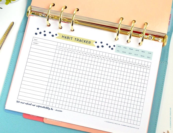 Printable Habit Tracker