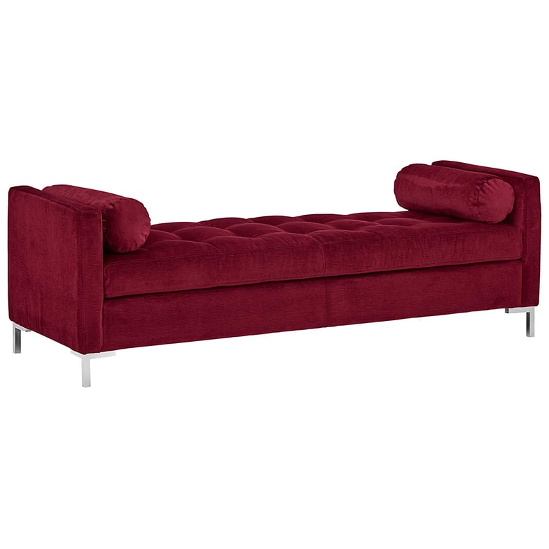 Rivet Uptown Midcentury Velvet Tufted Customizable Daybed Sofa