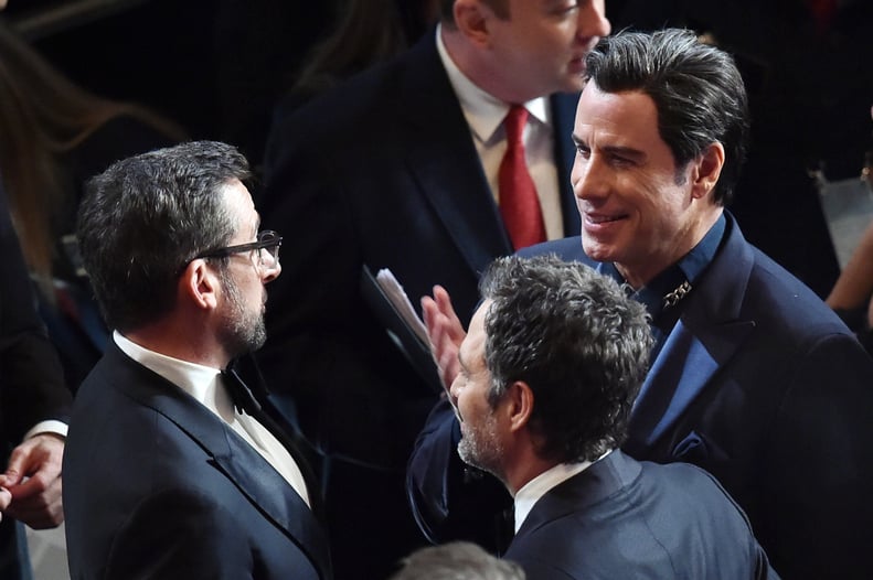 John Travolta Chatted With Steve Carell and Mark Ruffalo