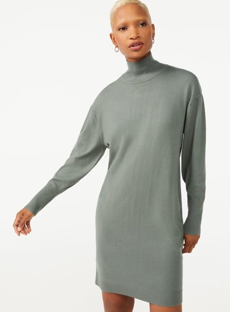 Free Assembly Women's Turtleneck Sweater Dress