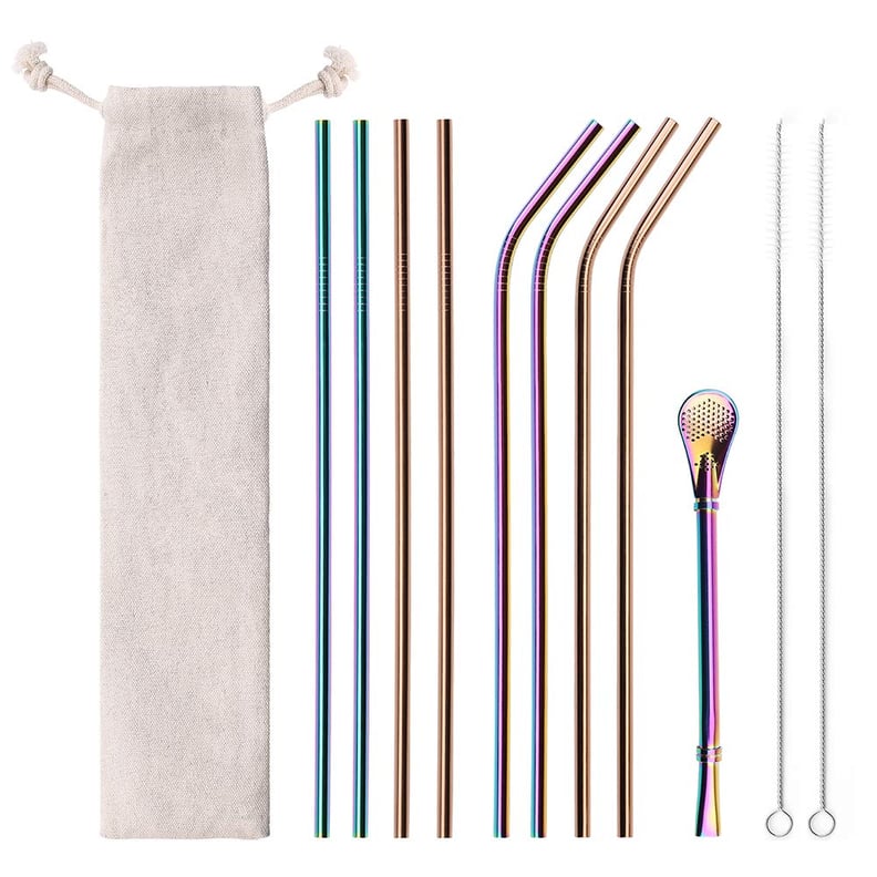 Reusable Stainless Steel Straw Set