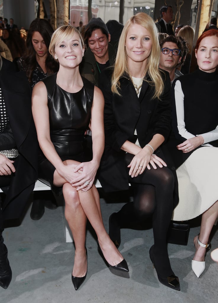 Reese Witherspoon and Gwyneth Paltrow partnered up in the front row at the Boss show on Wednesday.