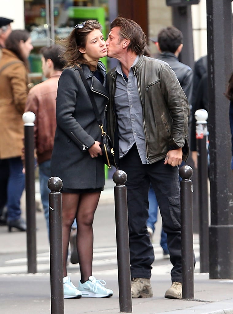 When in France! Sean Penn kissed Adèle Exarchopoulos after grabbing lunch with her in Paris on Saturday.