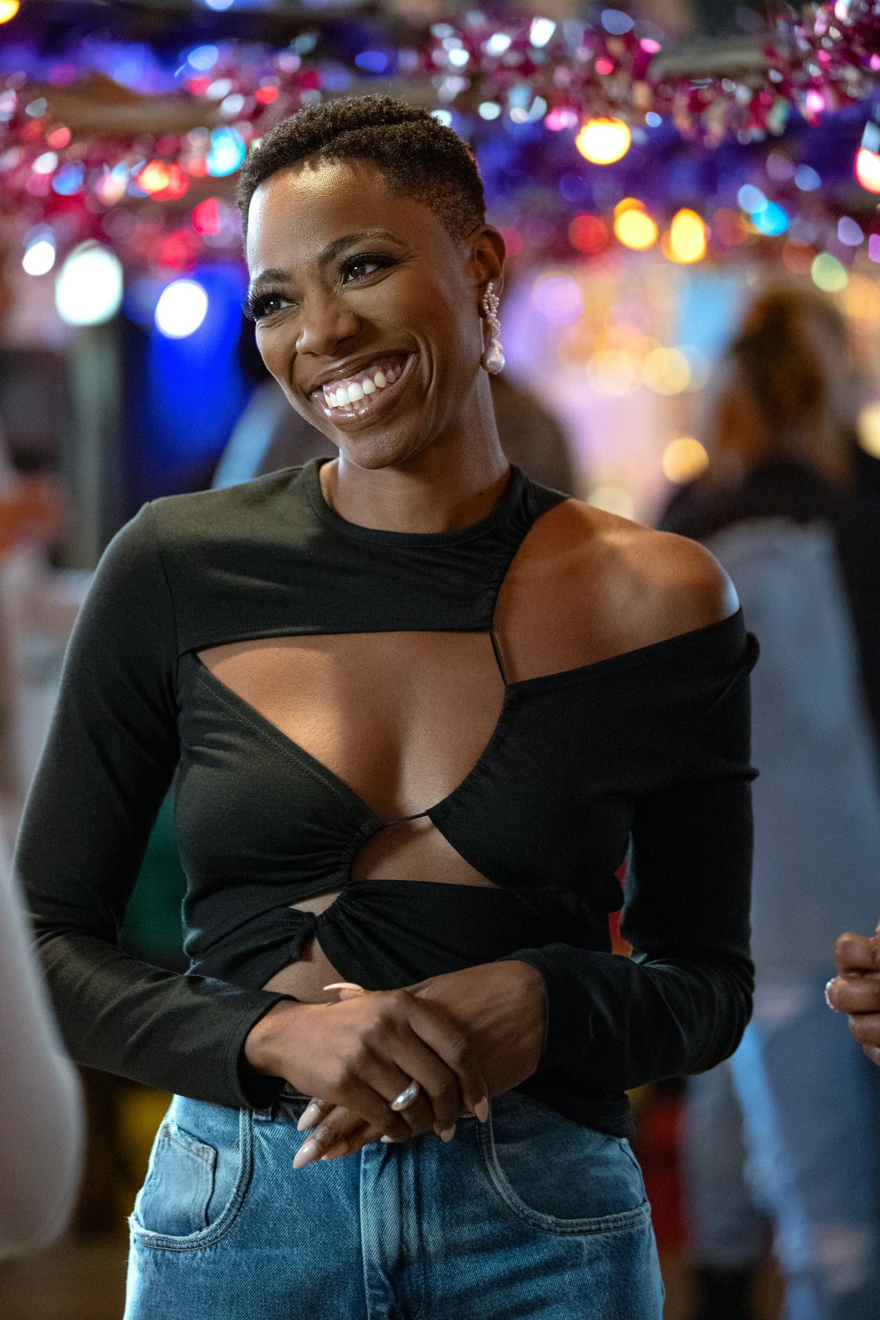Shop Molly's Cutout Black Top in Insecure's Final Episode