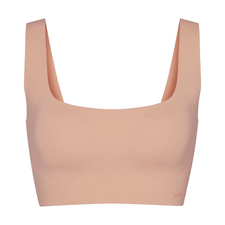 Skims Naked Scoop Tank Bra in Clay