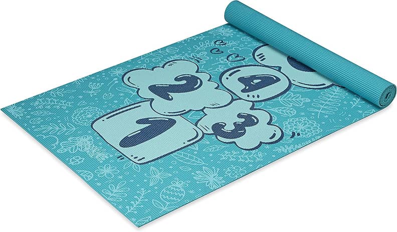 YOGTAPAS Yoga mat for kids girls boys children little yogis champs with  carry Strap lightweight foldable antiskid designer printed folding thick  anti-skid yogamat (Blue)(2fts x 4fts) (4mm Thickness) : : Sports,  Fitness