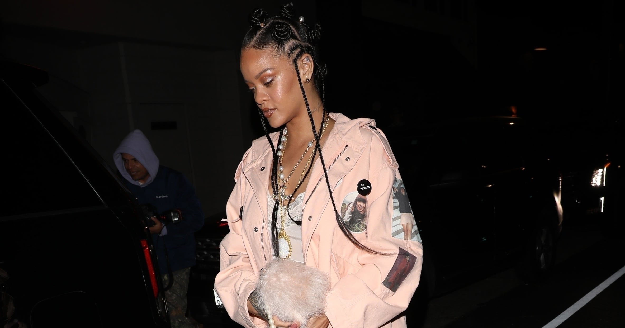 Rihanna's Feminine Pink Outfit Has All the Frills — Including A$AP