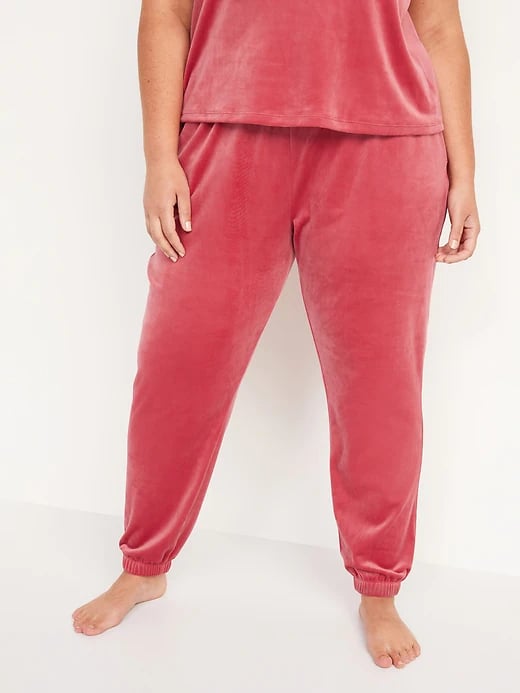 Old Navy High-Waisted Luxe Velvet Jogger Sweatpants