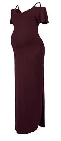 black cherry maternity dress