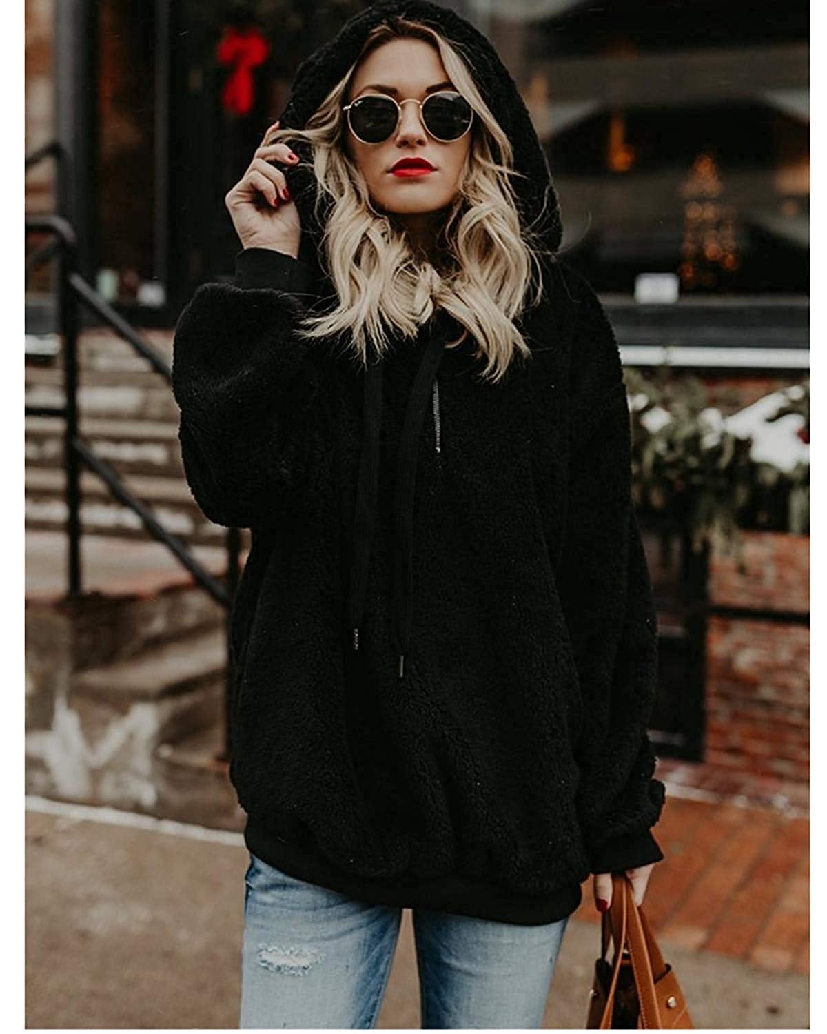 Sherpa pullover sale outfits