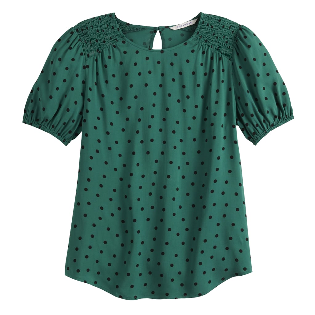 POPSUGAR Puff Sleeve Woven Top