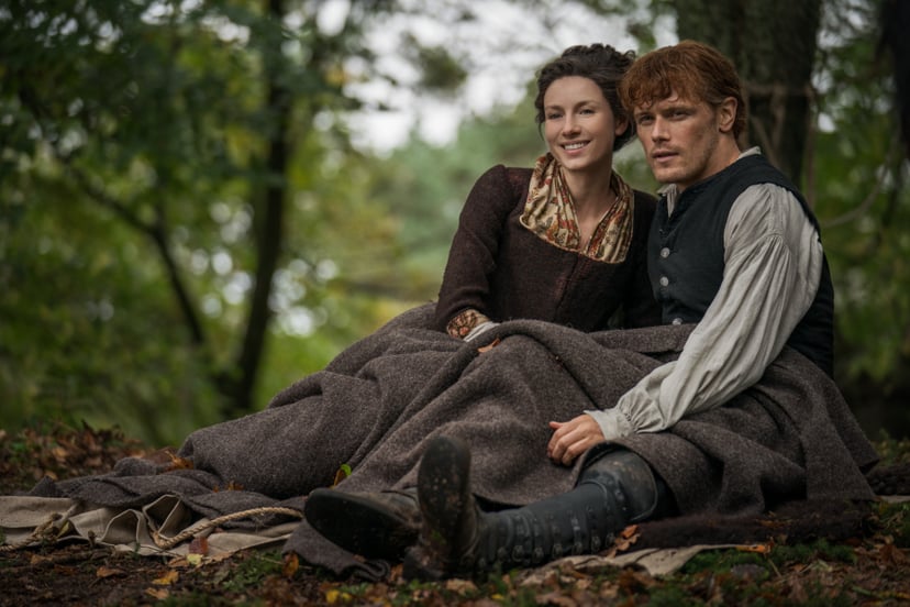 Outlander Season 4 stars Caitriona Balfe and Sam Heughan.