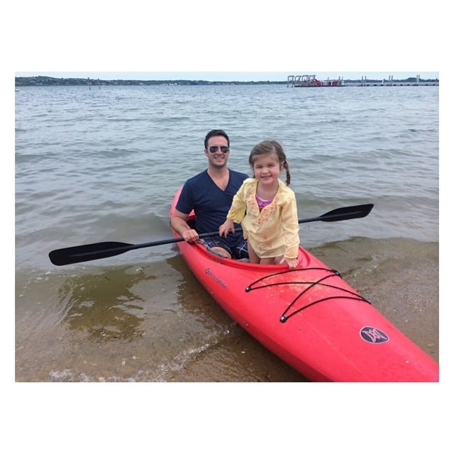 Harper Smith went kayaking with her dad, Brady, while vacationing in the Hamptons.
Source: Instagram user tathiessen