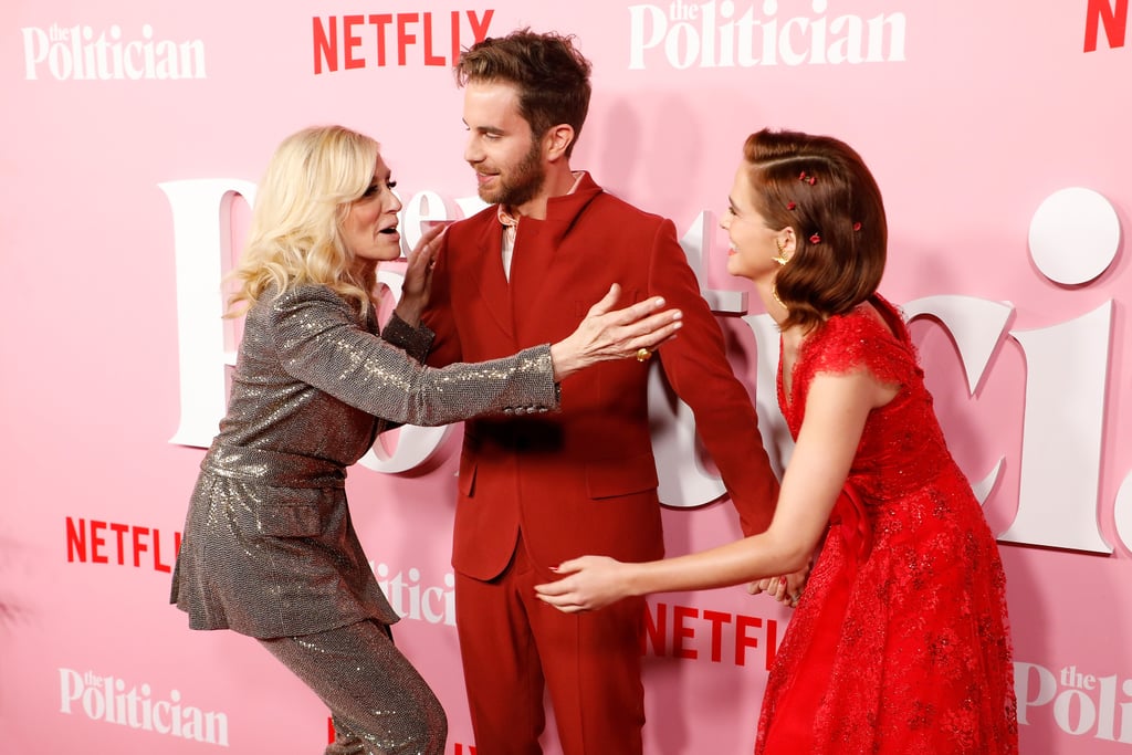 Judith Light, Ben Platt, and Zoey Deutch at The Politician Premiere