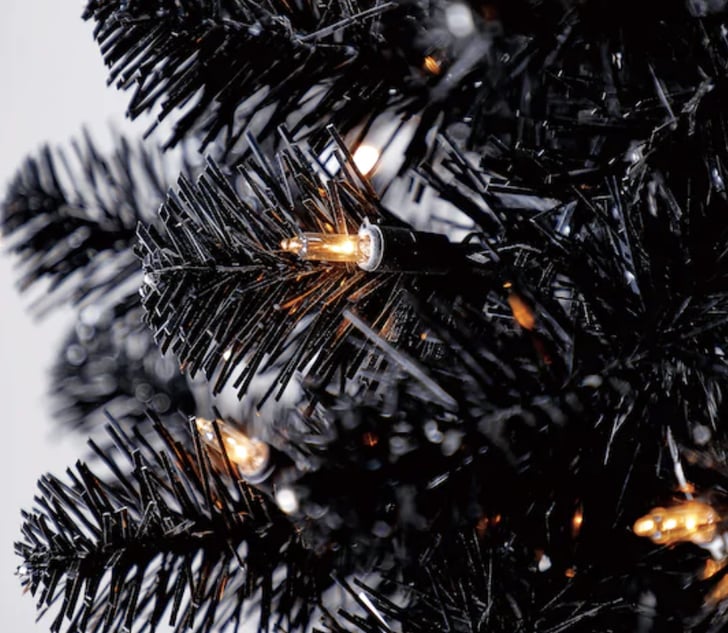PreLit Shiny Black Pencil Tree Michaels Is Selling a PreLit Black