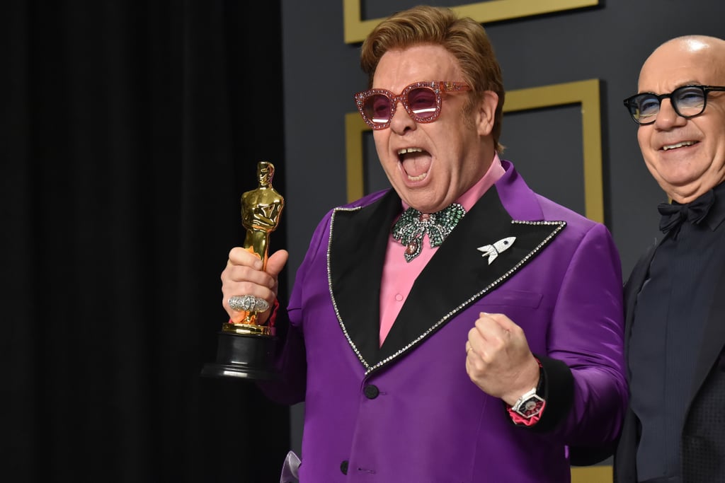 Elton John at the 2020 Oscars