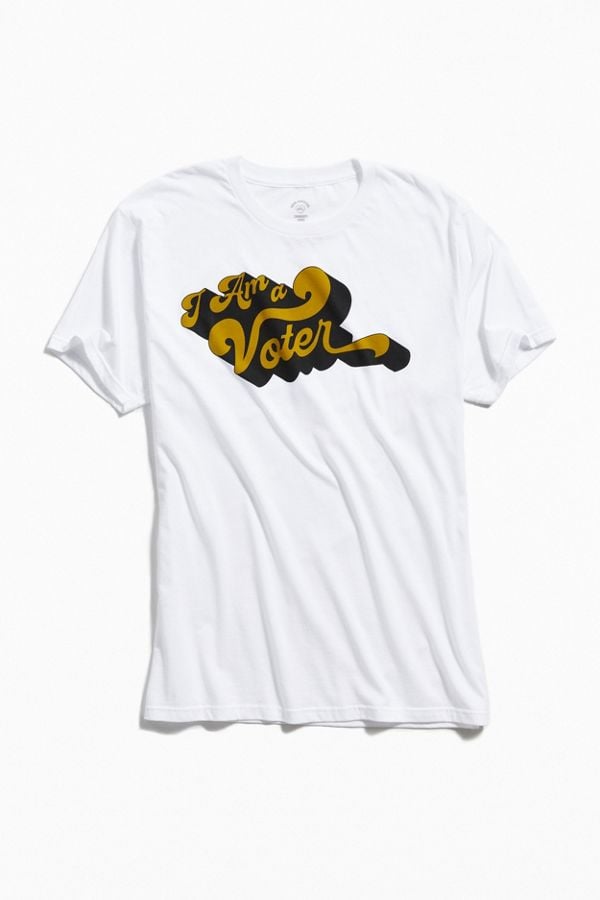 UO Community Cares + I Am A Voter ‘70s Tee