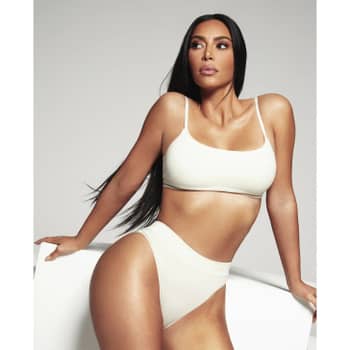 Skims Sculpting Bralette, People Think Kim Kardashian's Sweatpants Are  Straight From Pete Davidson's Closet