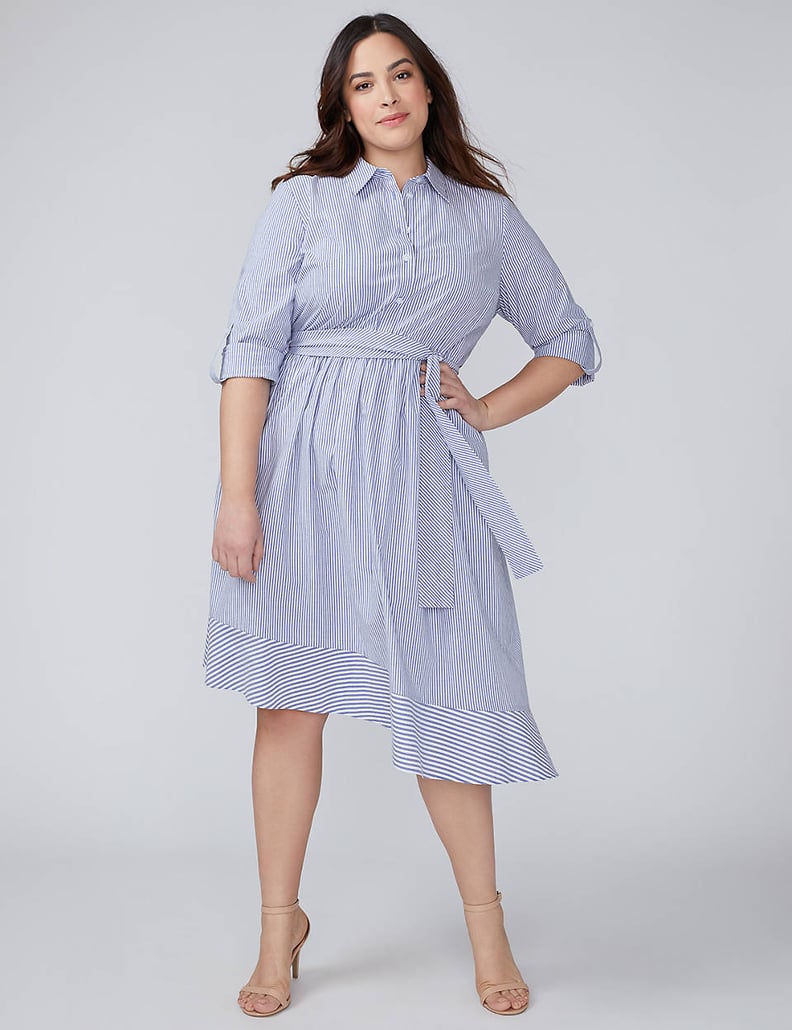 Lane Bryant Striped Shirtdress