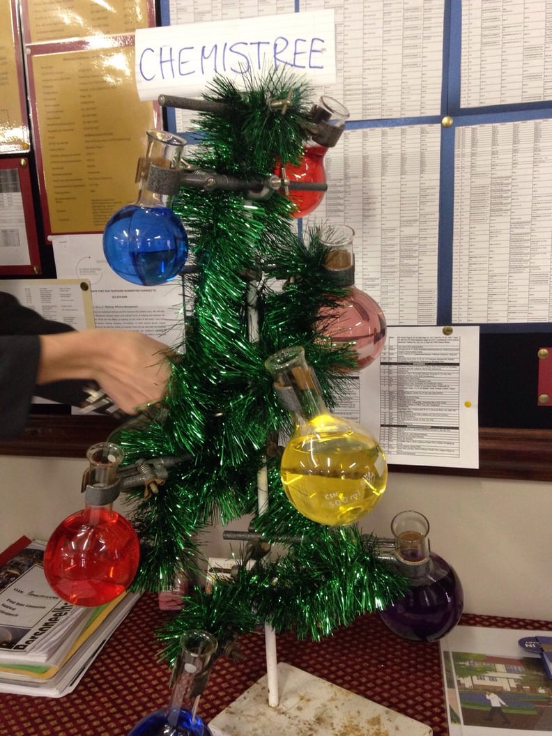 The teacher who made this "chemistree"