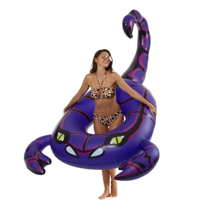 purple pool float