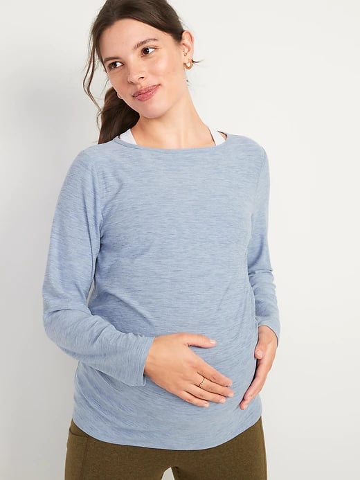 Old Navy Maternity Breathe ON Mesh-Back Long-Sleeve T-Shirt