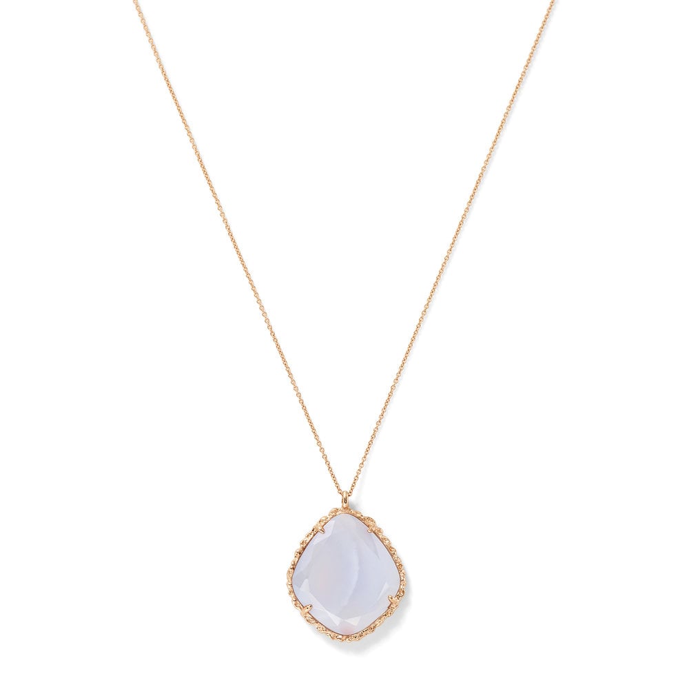 The Class by Taryn Toomey Trapezoid Necklace in Chalcedony