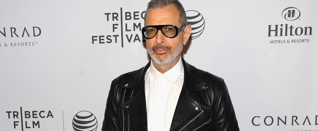 Jeff Goldblum in a Leather Jacket