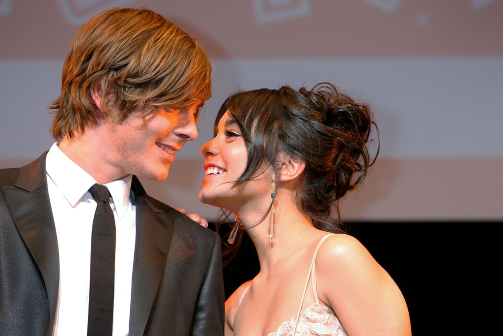 Vanessa leaned into Zac at the Tokyo premiere of High School Musical 3 in January 2009.