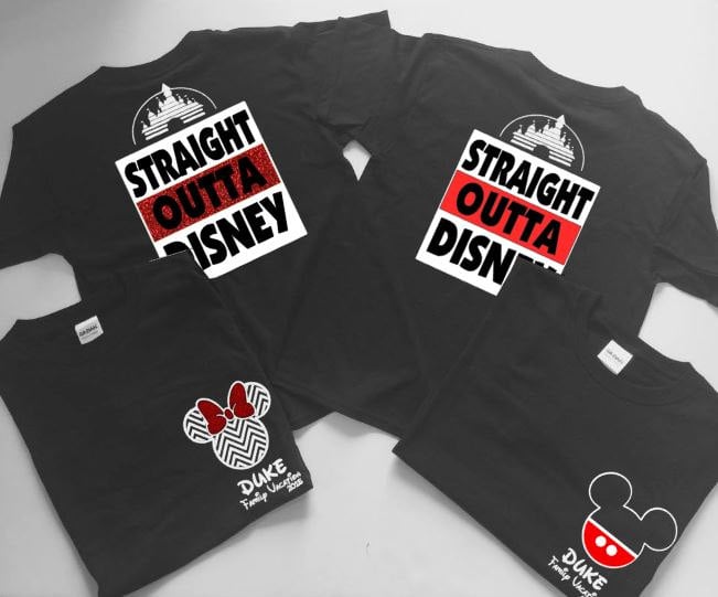 Straight Outta Disney Family Shirts 