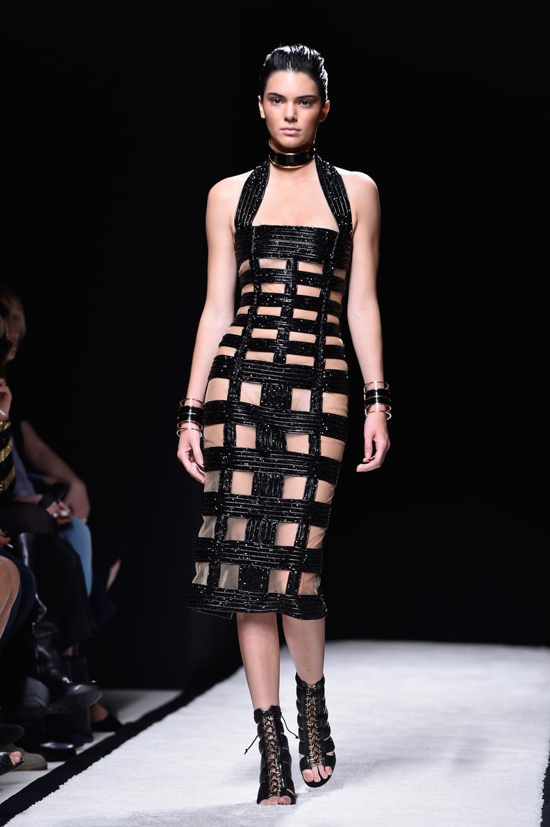 In Fact, She Showed a Lot of Skin at Balmain