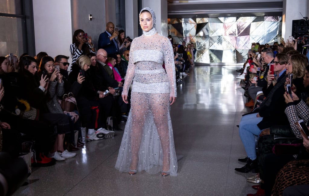 Ashley Graham Walking at Christian Siriano