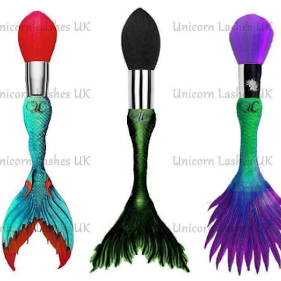 Mermaid Tail Makeup Brushes | Unicorn Lashes