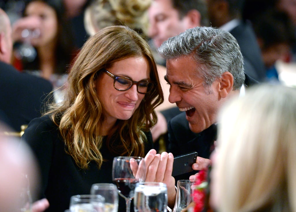 Photos of BFFs George Clooney and Julia Roberts That'll Make You Want in on the Joke Julia-Roberts-George-Clooney-Friendship-Pictures