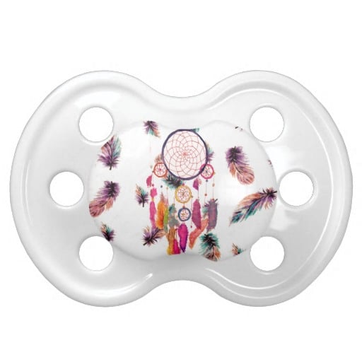 Watercolor Dream Catcher Pacifier