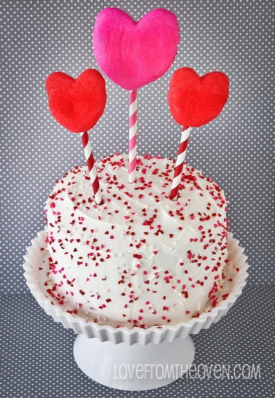 Pink Velvet Valentine's Day Cake | Cute Valentine's Day Sweets and ...