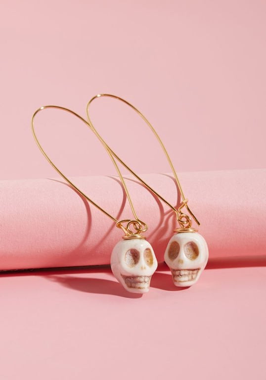 Lenora Dame Skull and Response Earrings