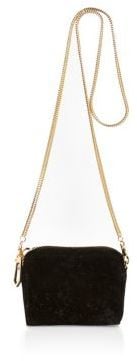 River Island Womens Black sequinned velvet mini square handbag ($36)