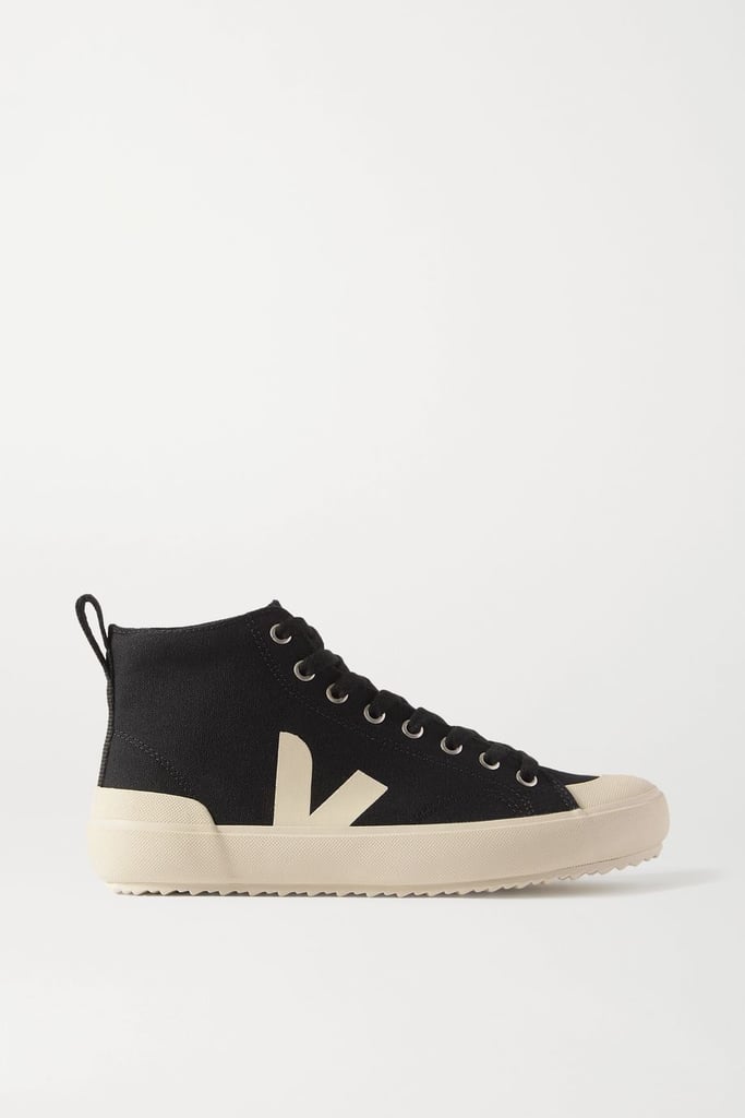 Veja Black Nova HT Organic Cotton-Canvas High-Top Sneakers