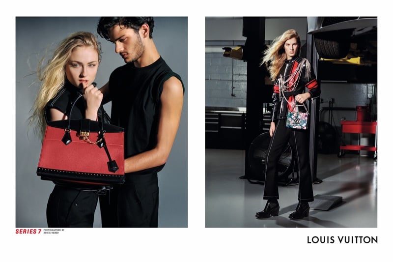 American photographer Bruce Webber shot Louis Vuitton's fall 2017 ad campaign, which featured Turner alongside Jaden Smith, Riley Keough, Catherine Deneuve, and more.