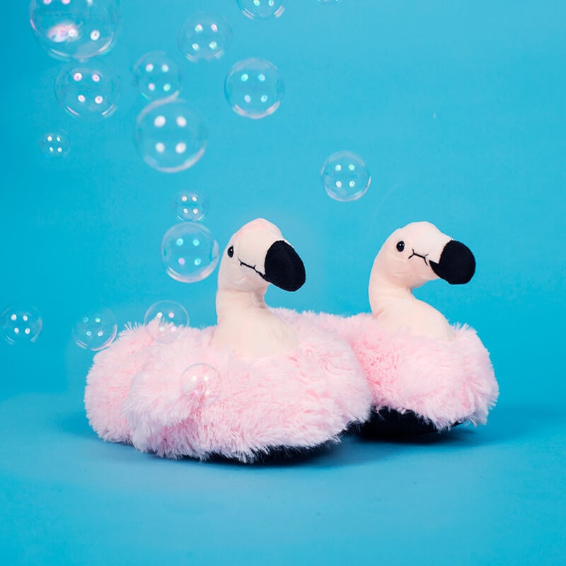 Flamingo Slippers FYI Holiday Shoppers College Girls