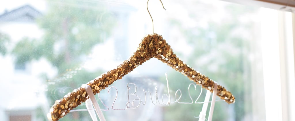 DIY Sequined Hangers
