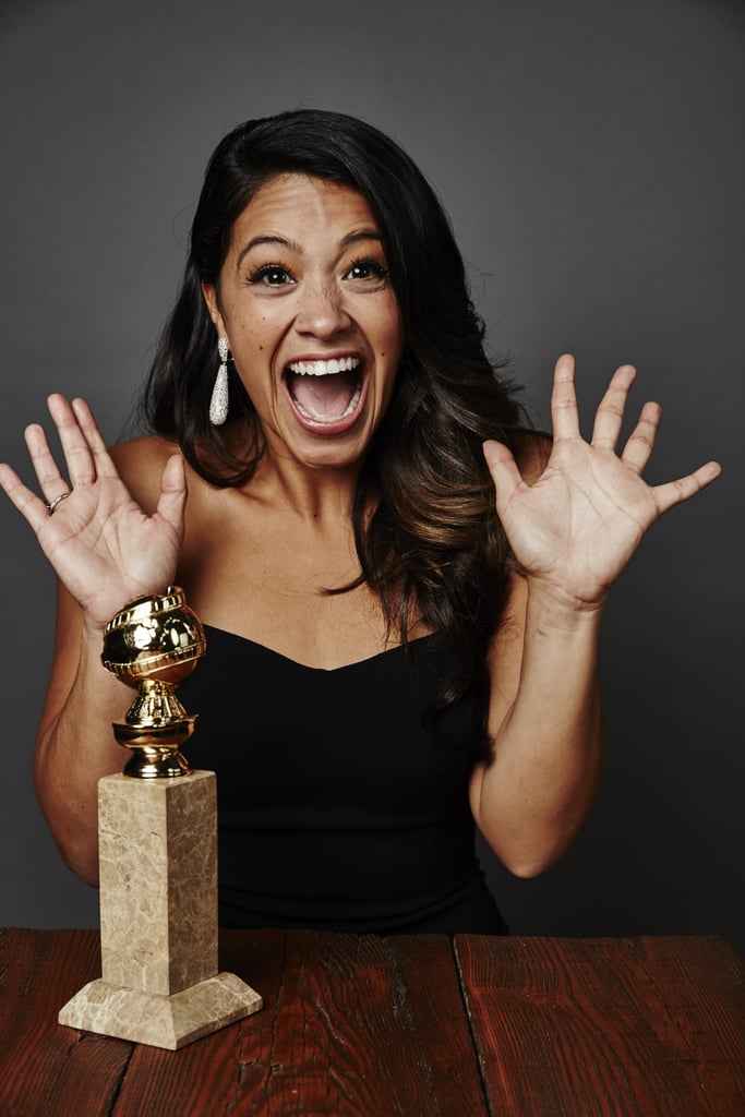 Gina Rodriguez struck gold at 2015's Globes, nabbing the award for best actress in a TV comedy. Clearly, she was thrilled.