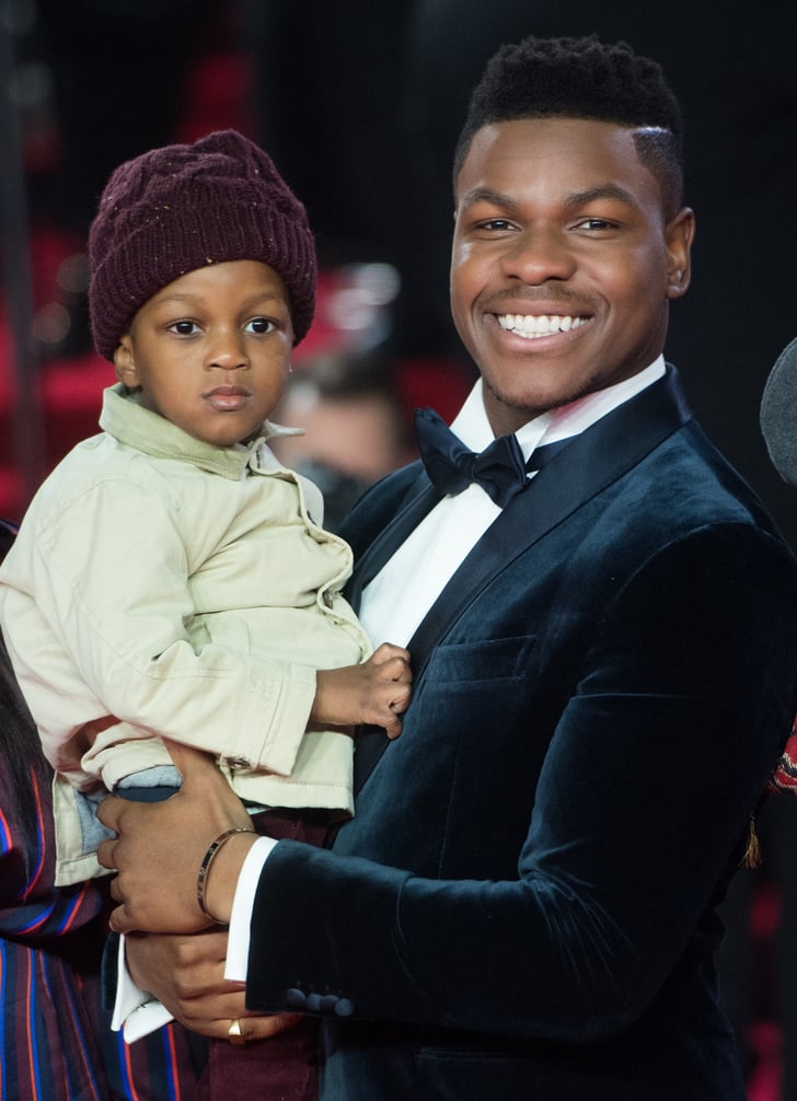 John Boyega and His Nephew JJ | John Boyega's Family at The Last Jedi ...